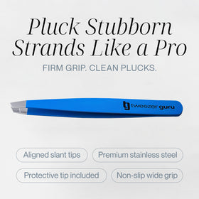 TWEEZER GURU Precision Tweezers in protective sleeve for travel