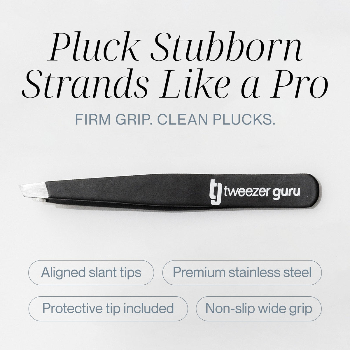 TWEEZER GURU tweezers with protective sleeve