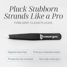 TWEEZER GURU tweezers with protective sleeve