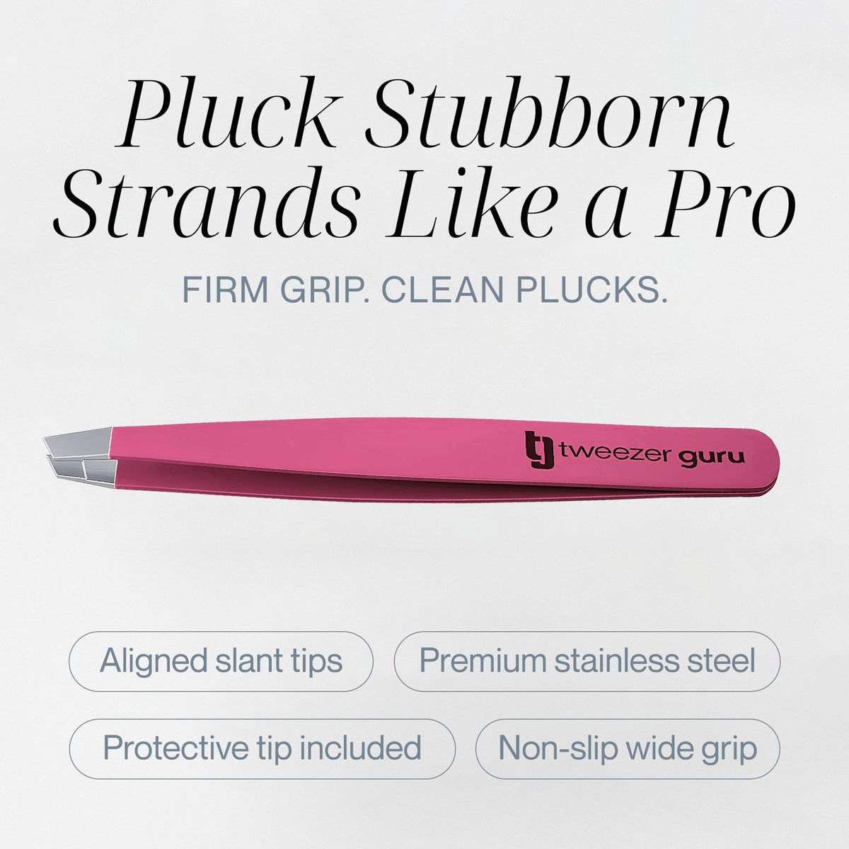TWEEZER GURU tweezers with protective sleeve for travel