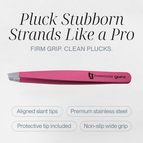 TWEEZER GURU tweezers with protective sleeve for travel