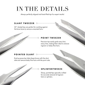 Tweezerman Brow Brush with thick nylon bristles