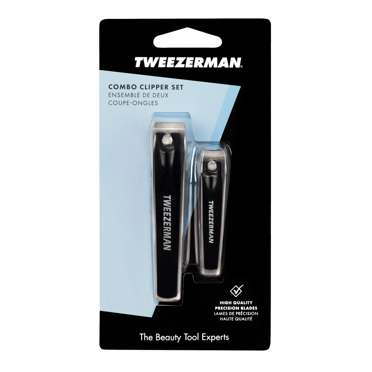 Tweezerman Combo Clipper Set in use on nails