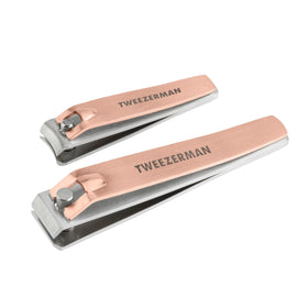 Tweezerman Combo Clipper Set Rose Gold front view