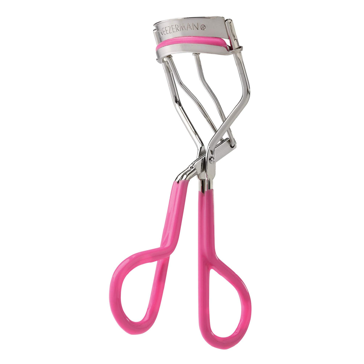 Tweezerman Comfort Grip Eyelash Curler neon pink front view