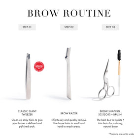 Tweezerman Eyebrow Scissors with finger-loop design