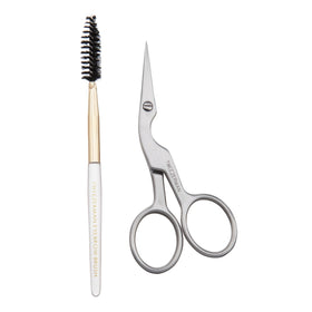 Tweezerman Eyebrow Shaping Scissors & Brush set front view