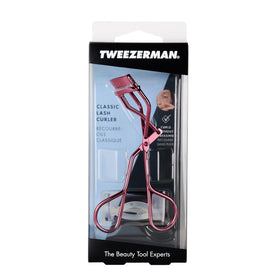Tweezerman Eyelash Curler Tea Rose ergonomic design close-up