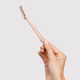 Tweezerman Facial Razor Rose Gold with replacement blades