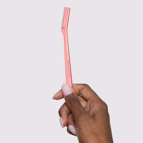 Tweezerman Facial Razor Tea Rose with replacement blades