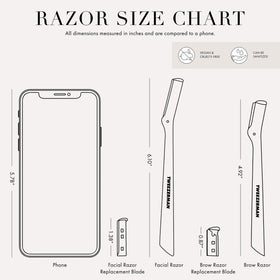 Tweezerman Facial Razor with cap on