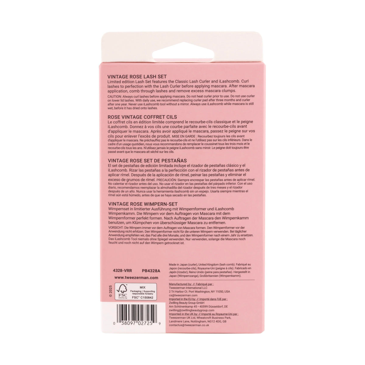 Tweezerman Lash Gift Set with replacement pads