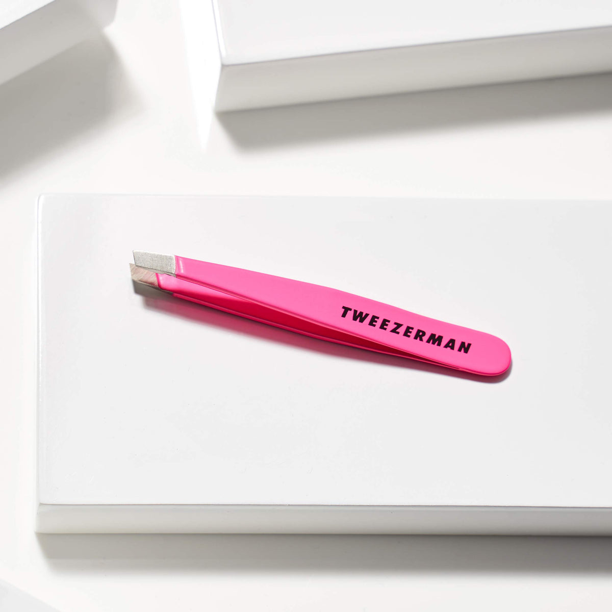 Tweezerman Mini Slant Tweezer angled view