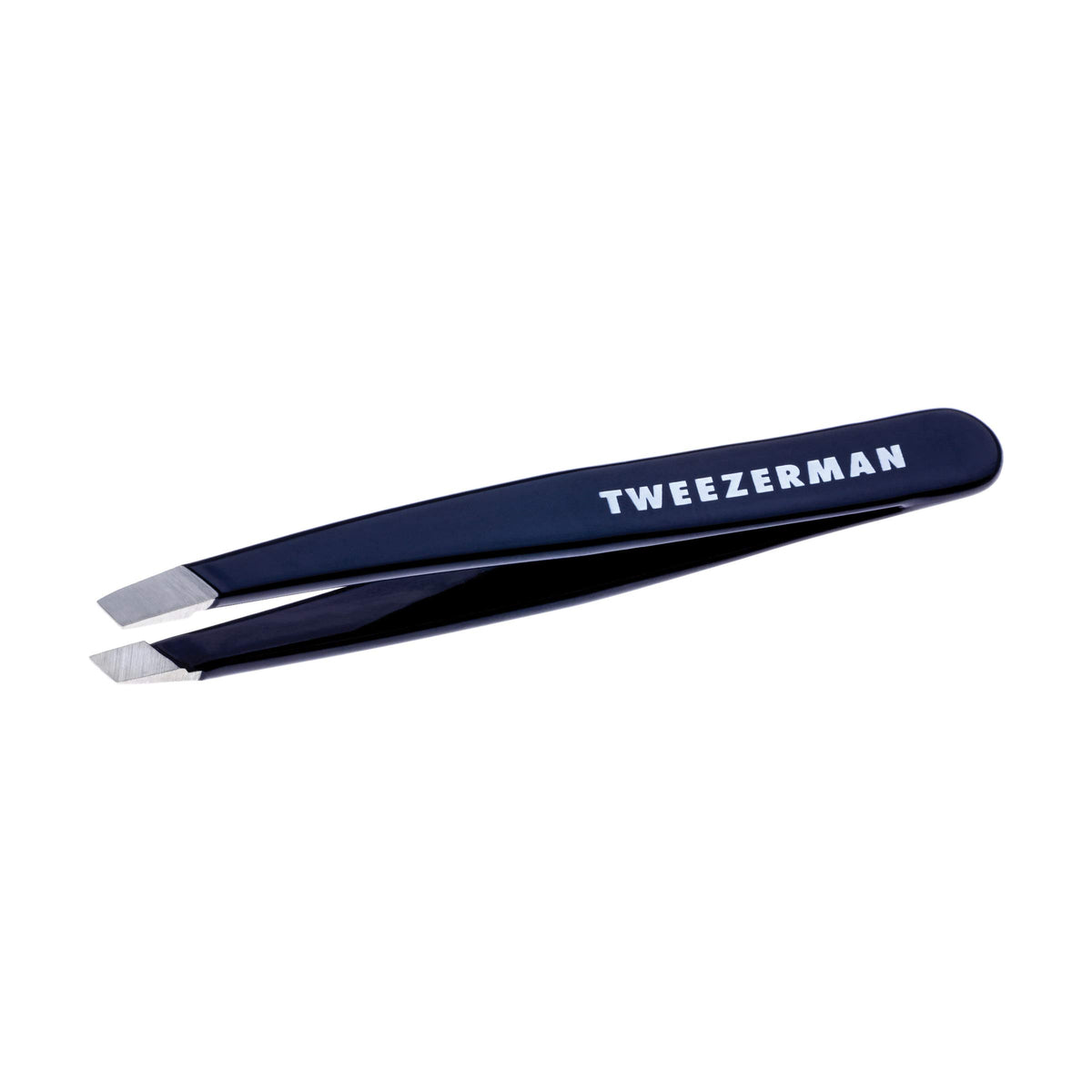 Tweezerman Mini Slant Tweezer Evening Blue front view