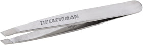 Tweezerman Mini Slant Tweezer front view with precision tips