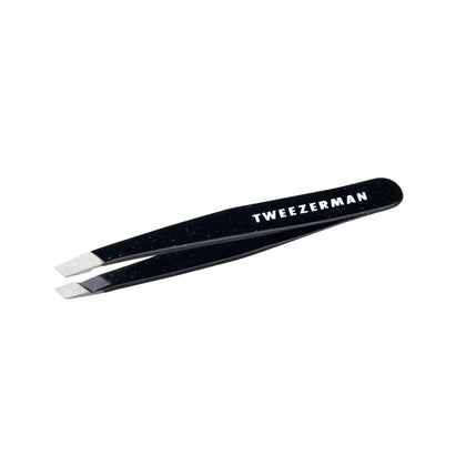 Tweezerman Mini Slant Tweezer in Dusted Onyx front view