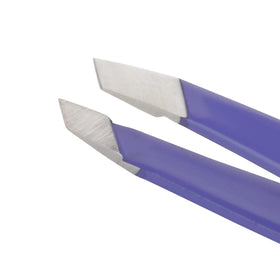 Tweezerman Mini Slant Tweezer side view showing precision tips