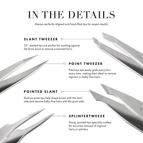Tweezerman Mini Slant Tweezer with packaging