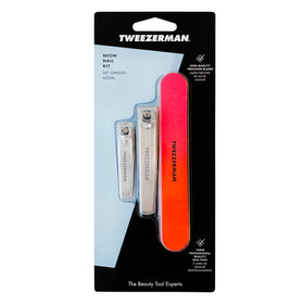 Tweezerman Nail Clipper Combo Set displayed on a bathroom counter