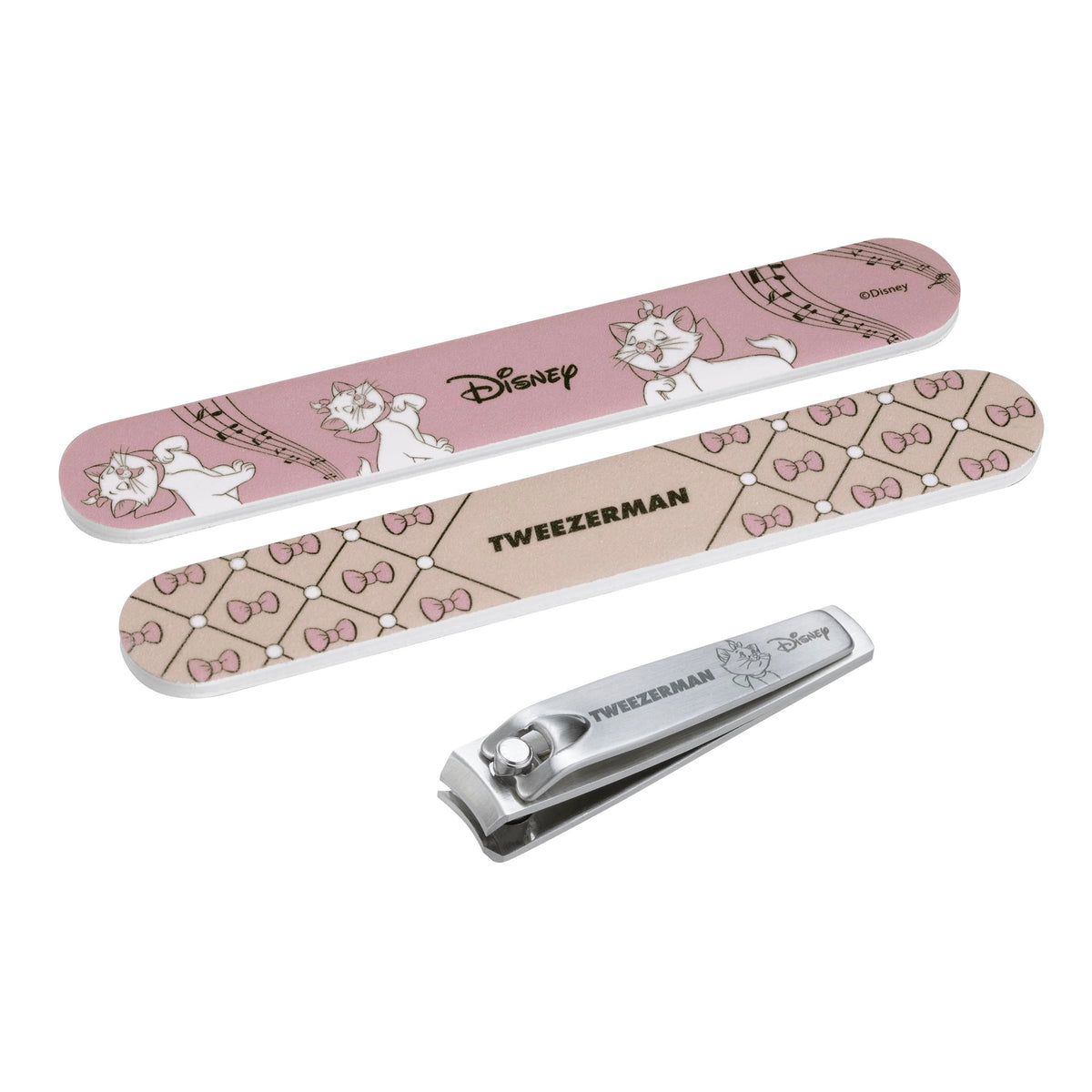 Tweezerman Nail Kit featuring Disney's The Aristocats design with clipper and files