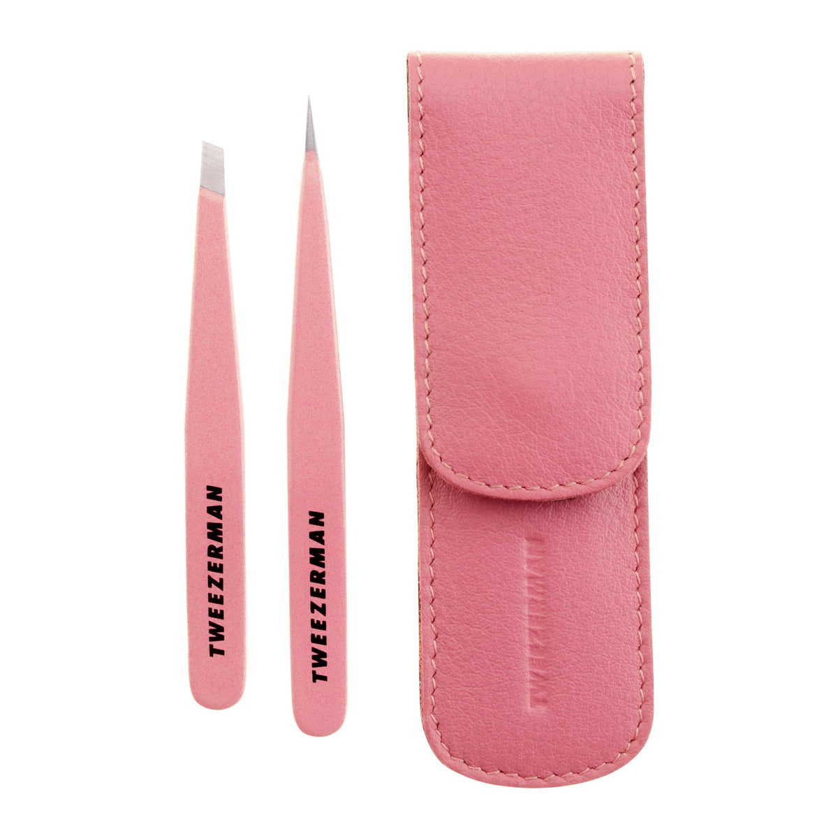 Tweezerman Petite Tweeze Set in Tea Rose, front view