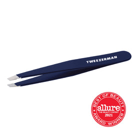 Tweezerman Slant Tweezer Evening Blue side view