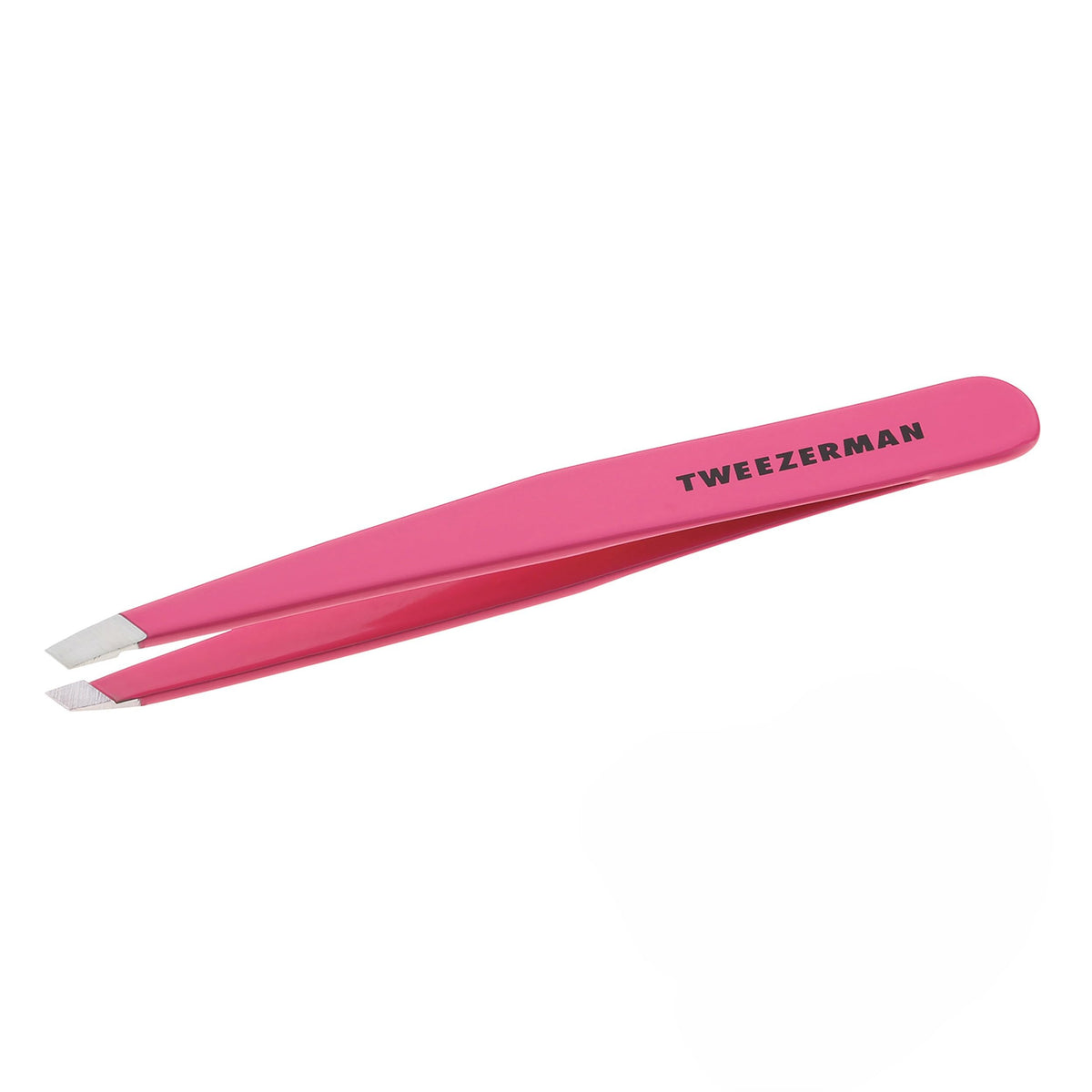 Tweezerman Slant Tweezer Neon Pink front view