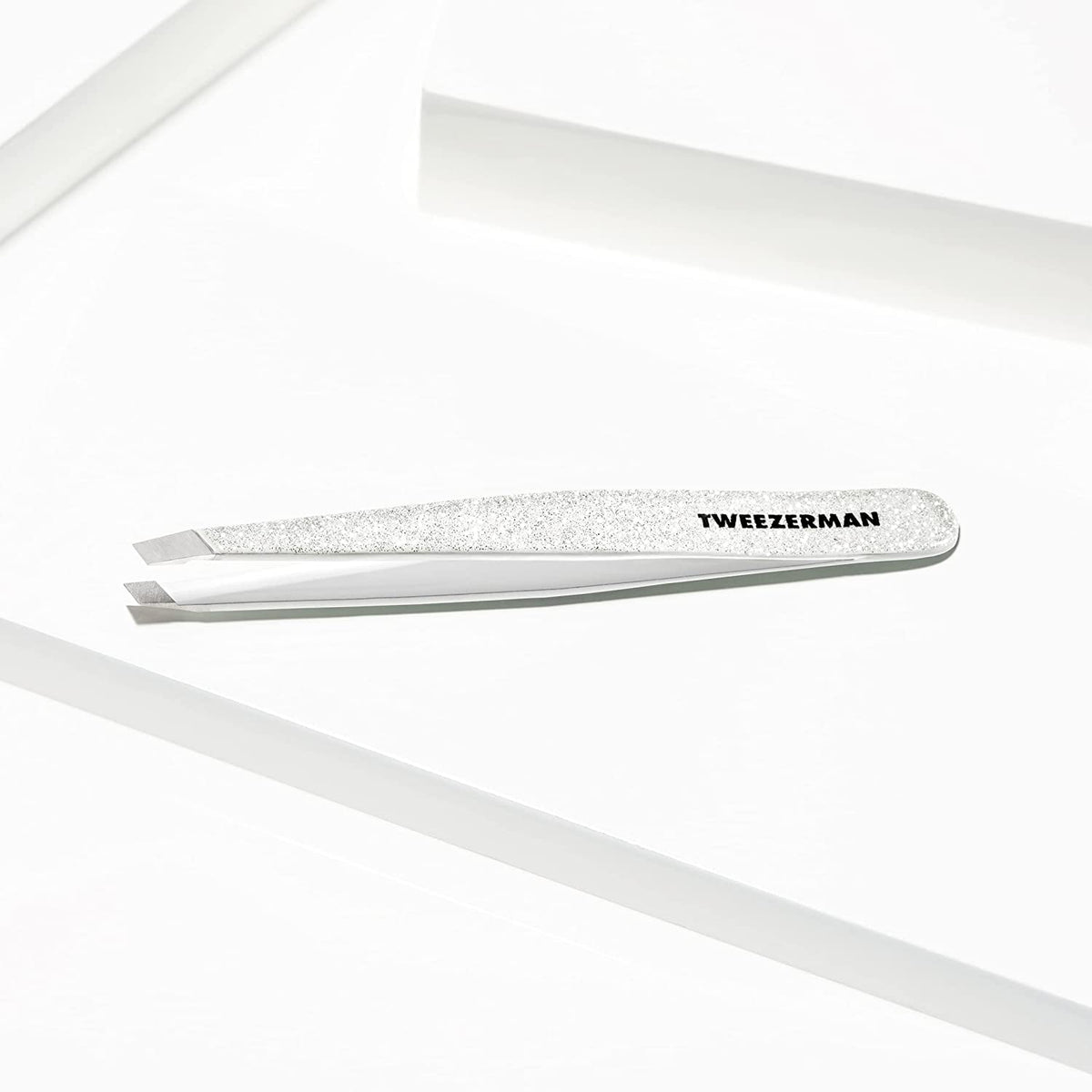 Tweezerman Slant Tweezer on a beauty table