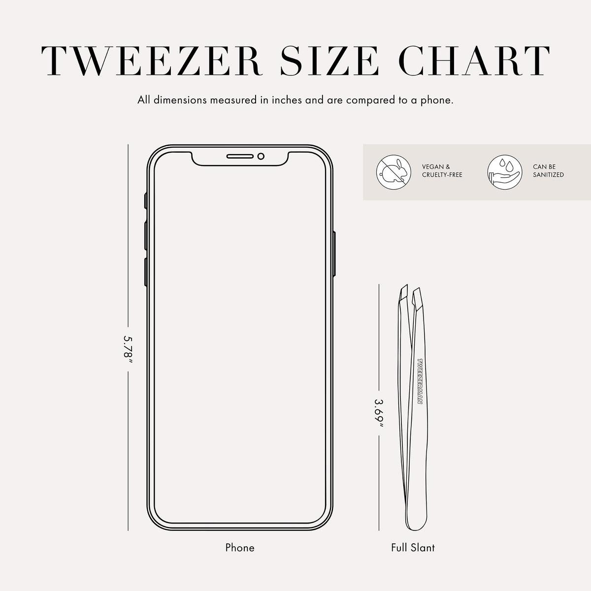 Tweezerman Slant Tweezer Pistachio angled view