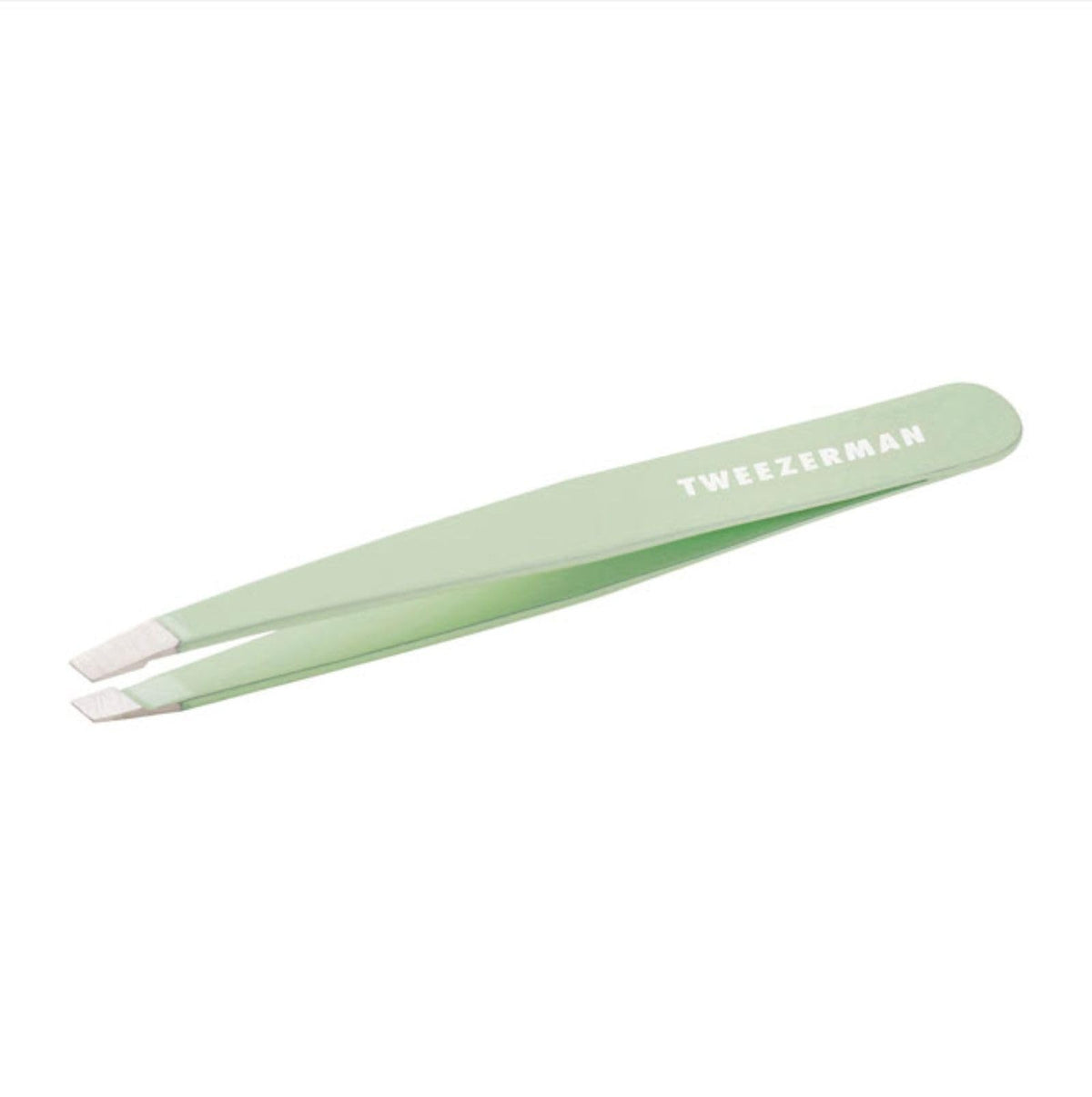 Tweezerman Slant Tweezer Pistachio front view