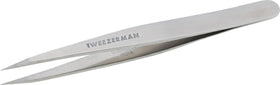 Tweezerman Steel Point Tweezer silver model front view