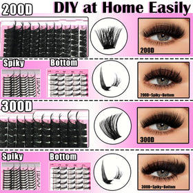 Tweezers and eyebrow brush from YIDUO Lashes Clusters Kit