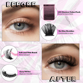 Tweezers and lash brushes included in the ALICE kit