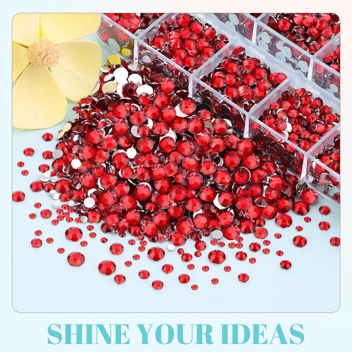 Tweezers and pickup pen included in the rhinestones kit