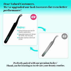 Tweezers for applying AMZGIRL LASH eyelash clusters