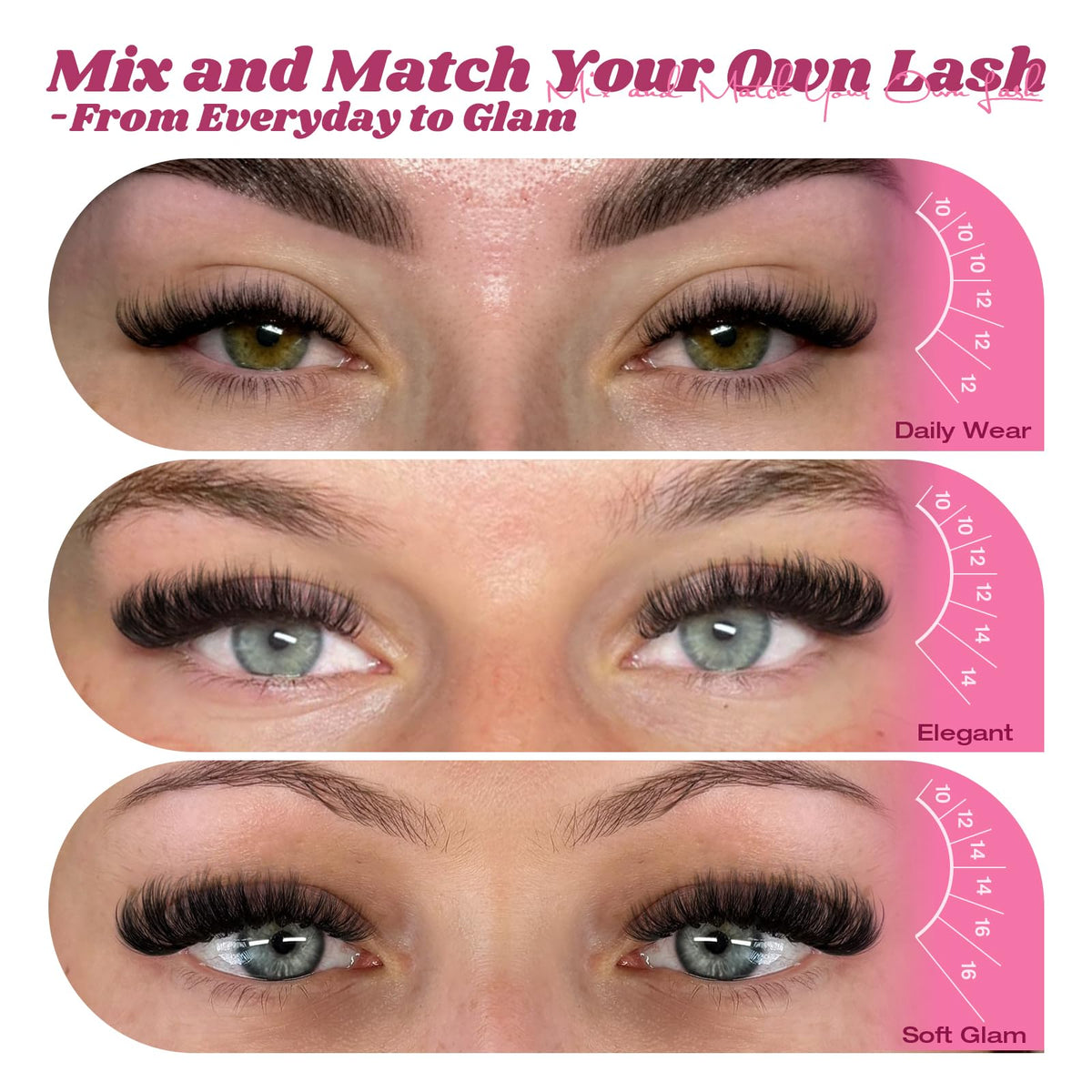 Tweezers holding Yawamica lash clusters for easy application