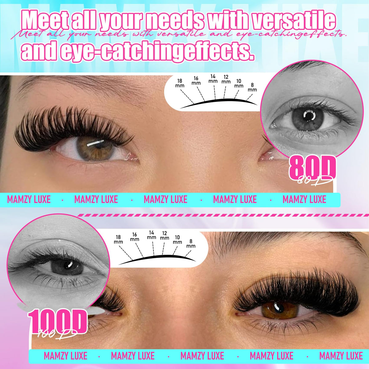 Tweezers included in Mamzy Luxe lash clusters kit