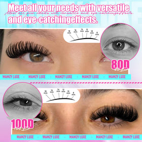 Tweezers included in Mamzy Luxe lash clusters kit