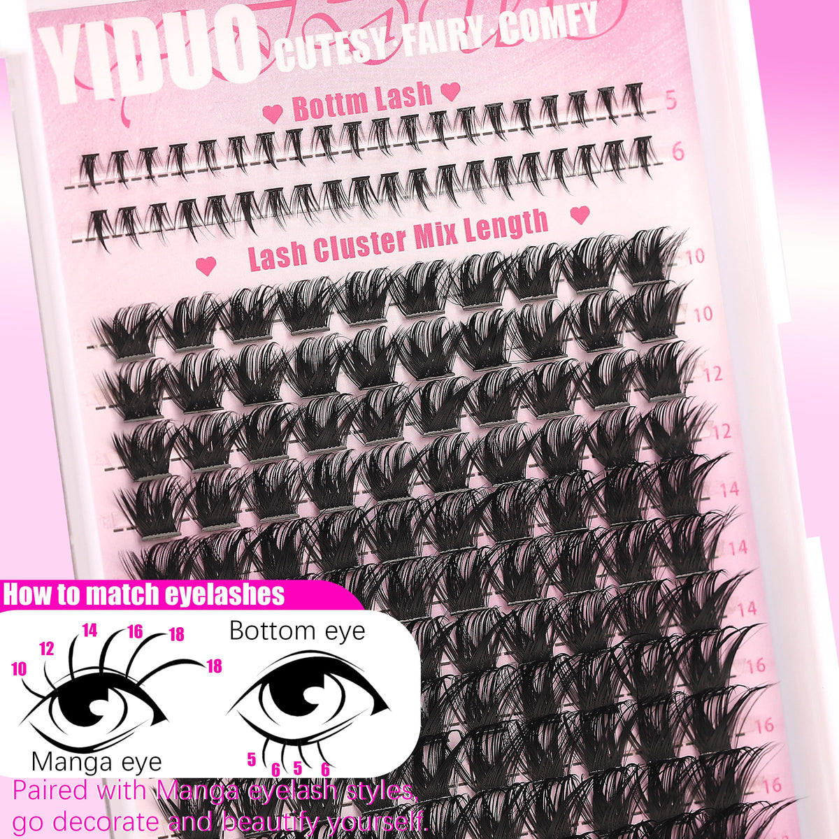 Tweezers included in YIDUO Manga Lash Clusters Kit