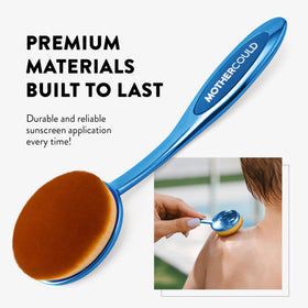 Two brushes and caps from MotherCould Sunscreen Brush Set