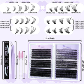 Two brushes included in the QUAFFLY Lash Extension Kit