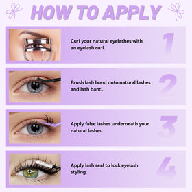 Two cleaning brushes included with QUAFFLY lashes