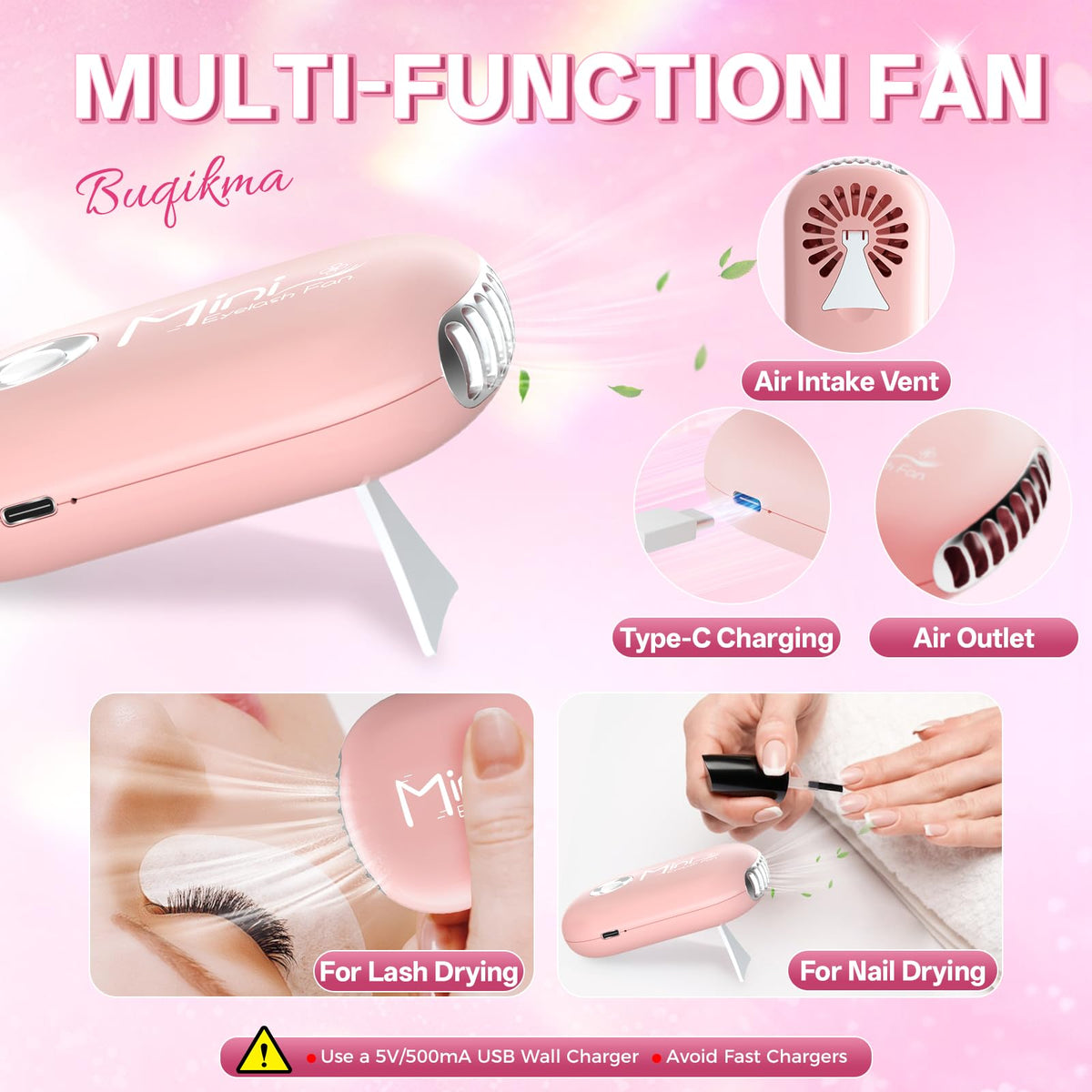 Two cleansing brushes from Buqikma Lash Shampoo Kit