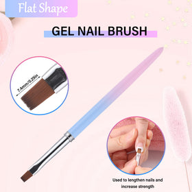 Two INENK nail brushes side by side on a white background