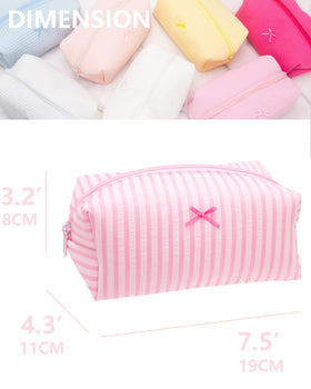 Two PAZIMIIK Cozy Makeup Bags stacked together