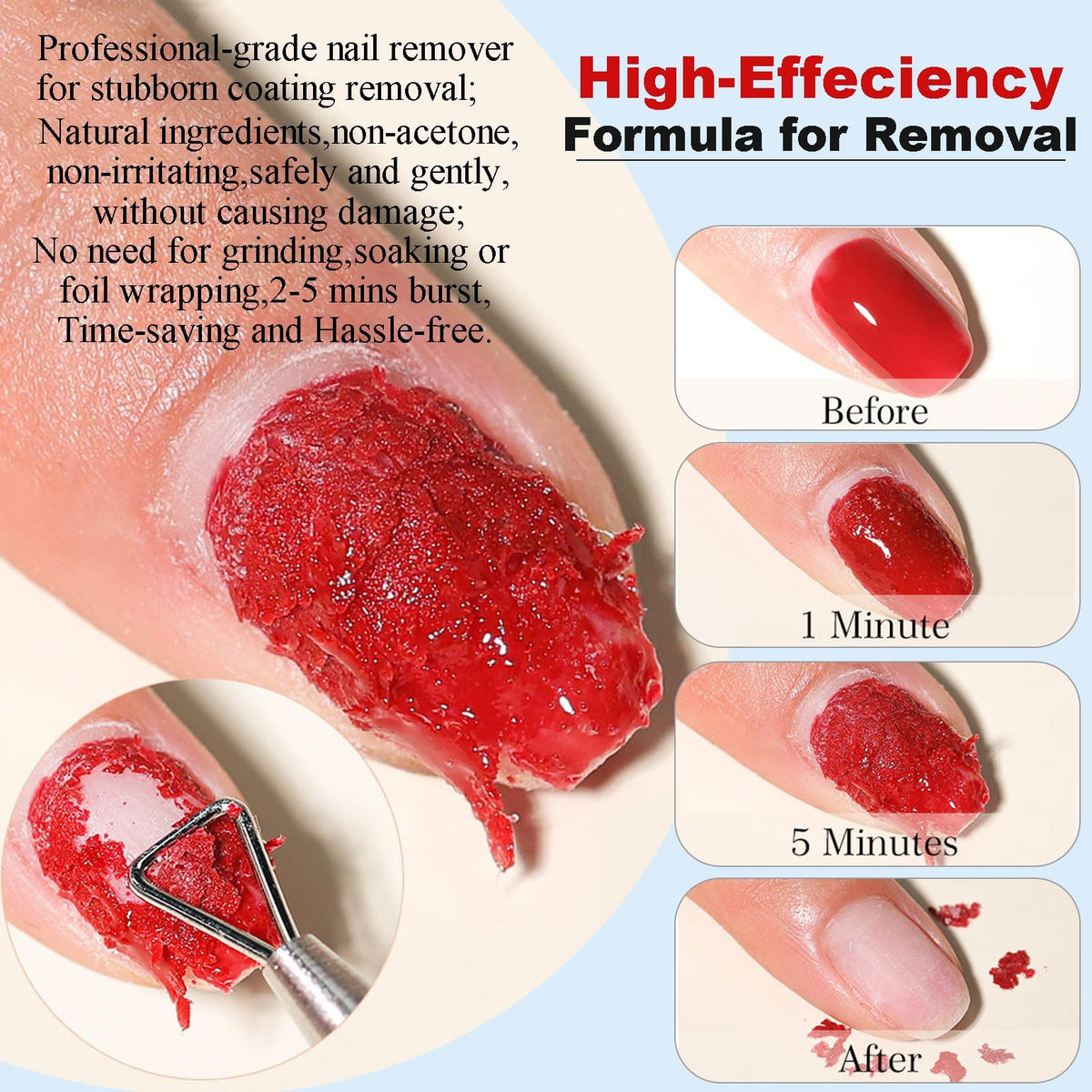Two premium nail files included in the kit