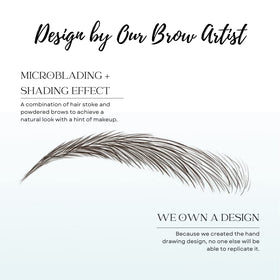 Two sheets of Bliss and Beyond USA Eyebrow Tattoo Stickers displaying 12 pairs each