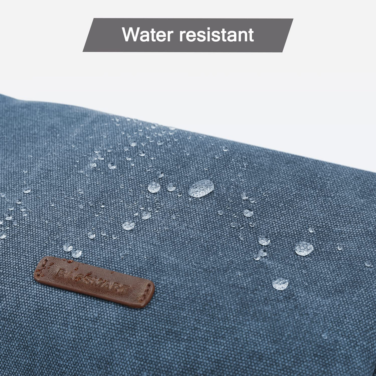 Two-sided zipper pockets of BAGSMART Toiletry Bag