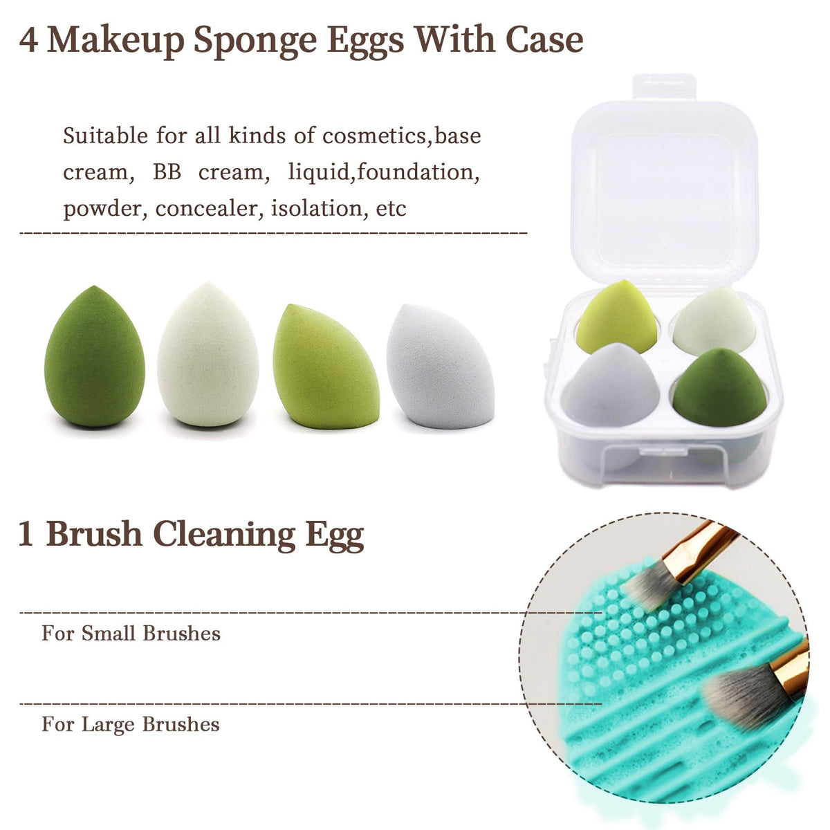 Two silicone lip brushes from Koccido set
