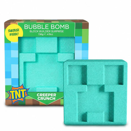 Two Sisters Creeper Bath Bomb front view with vibrant colours